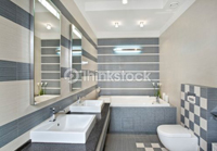 Современный интерьер ванной комнаты