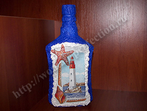 Бутылка в морском стиле