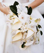 Белые свадебные букеты. Фото