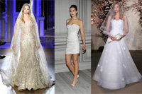 Фасоны свадебных платьев 2012